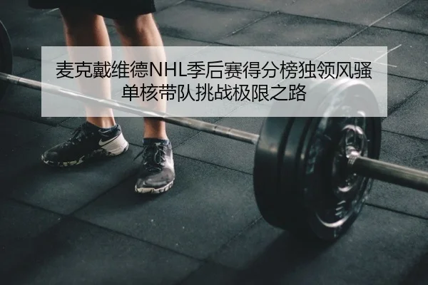 麦克戴维德NHL季后赛得分榜独领风骚 单核带队挑战极限之路